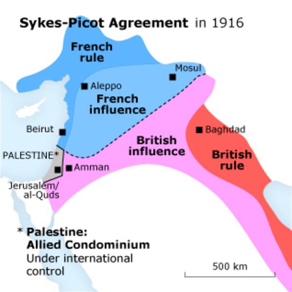 Acuerdo SykesPicot (extracto). 16 de mayo de 1916.